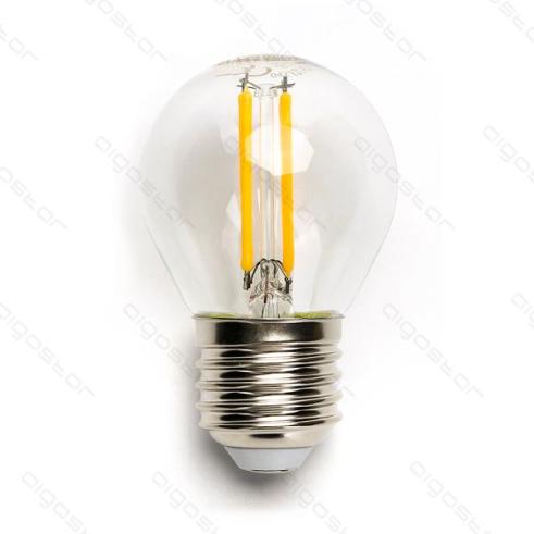 Lâmpada de filamento LED E27 G45 6W luz quente 2700K