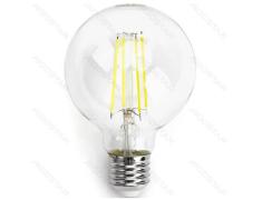 Lâmpada LED Filamento E27 G80 4W Luz Quente 6500K
