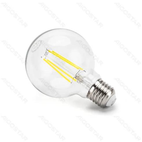 Lâmpada LED Filamento E27 G80 4W Luz Quente 6500K