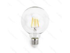 Lâmpada de filamento LED E27 G95 4W luz quente 2700K