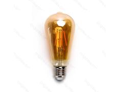 Lâmpada de filamento LED E27 ST64 4W luz quente 2200K