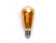 Bulbo de filamento LED E27 ST64 6W luz quente 2200K