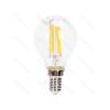 Lâmpada LED Filamento Regulável E14 G45 4W Luz Quente 2700K