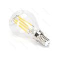 Lâmpada LED Filamento Regulável E14 G45 4W Luz Quente 2700K