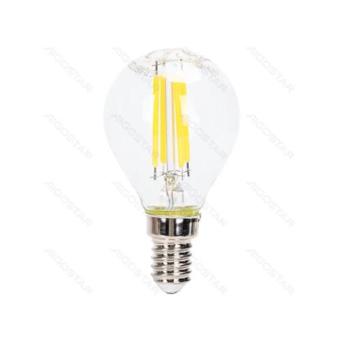 Lâmpada de filamento LED Ajustável E14 G45 4W Luz Fría 6500K