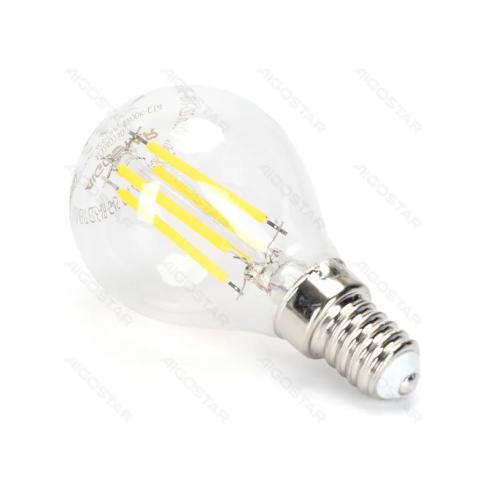 Lâmpada de filamento LED Ajustável E14 G45 4W Luz Fría 6500K