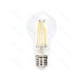Lâmpada de filamento LED Ajustável E27 A60 6W Luz Quente 2700K