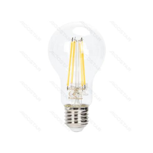 Lâmpada de filamento LED Ajustável E27 A60 6W Luz Quente 2700K