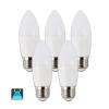 LED BULB A5 C37 / 5W E27 6400K LUZ BRANCA (CONJUNTO DE 5 UNIDADES)