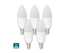 LED BULB A5 C37 / 7W E14 6400K LUZ BRANCA (CONJUNTO DE 5 UNIDADES)