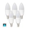 LED BULB A5 C37 / 7W E27 6400K LUZ BRANCA (CONJUNTO DE 5 UNIDADES)