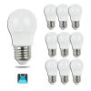 LED BULB A5 G45 GRANDE ÂNGULO / 6W E27 6400K LUZ BRANCA (PACOTE DE 10 UNIDADES)