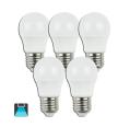 LED BULB A5 G45 BIG ANGLE / LUZ BRANCA 6W E27 6400K (PACOTE DE 5 UNIDADES)