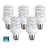 B5 ESPIRAL / 9W LED BULB E27 6400K LUZ BRANCA (CONJUNTO DE 5 UNIDADES)