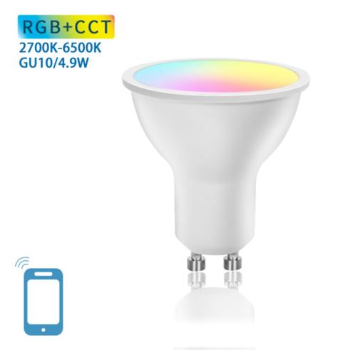 Lâmpada LED Wifi GU10 5W CCT
