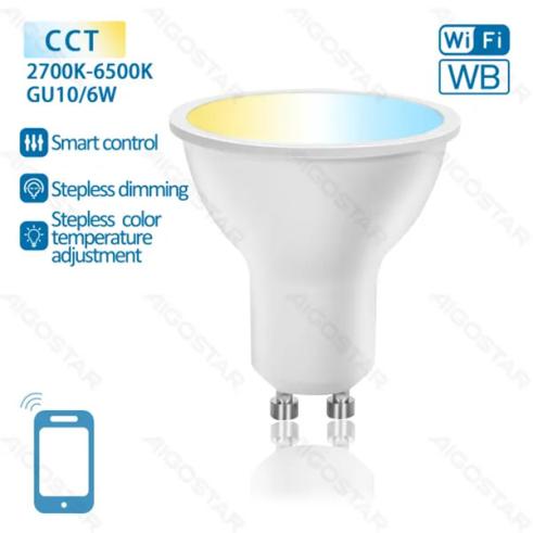 Lâmpada LED Wifi GU10 6W