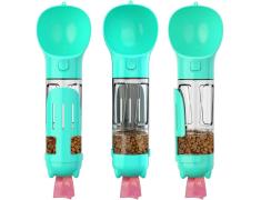 Garrafa de Água Pet Multifuncional Turquesa 300ml