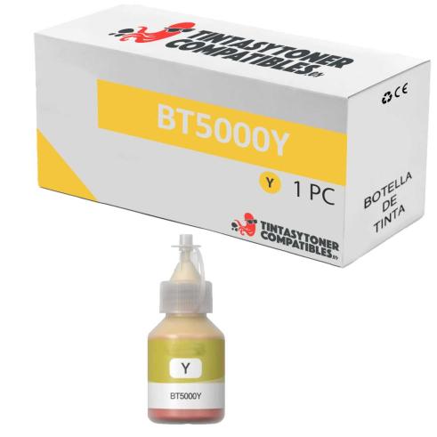 Frasco de Tinta Amarelo Compatível Brother BT5000