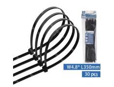 Abraçadeiras de Nylon Preto 30 unidades (W4.8*L350mm)