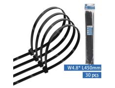 Abraçadeiras de Nylon Preto 30 unidades (W4.8*L450mm)