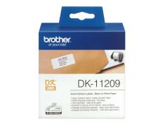 Etiquetas pré-cortadas originais BROTHER DK-11209