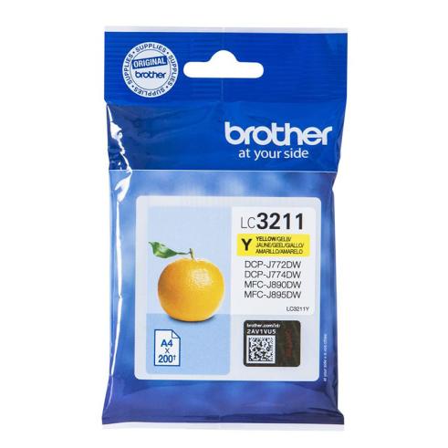 Brother LC3211 Amarelo Original