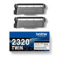 Brother TN2320 Preto Pacote de 2 Originais