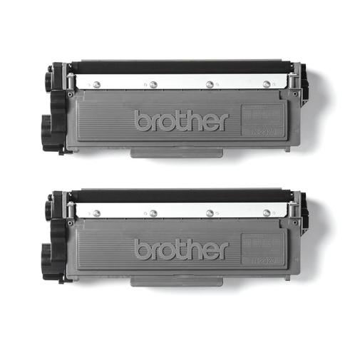 Brother TN2320 Preto Pacote de 2 Originais