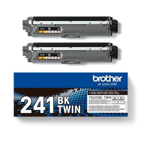 Brother TN241 Preto Pacote de 2 Originais