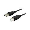 Cabo de impressora USB-A 2.0 Macho para USB-B Macho 1.8m