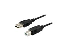 Cabo de impressora USB-A 2.0 Macho para USB-B Macho 1.8m