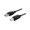Cabo de impressora USB-A 2.0 Macho para USB-B Macho 1m