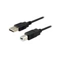 Cabo de impressora USB-A 2.0 Macho para USB-B Macho 1m