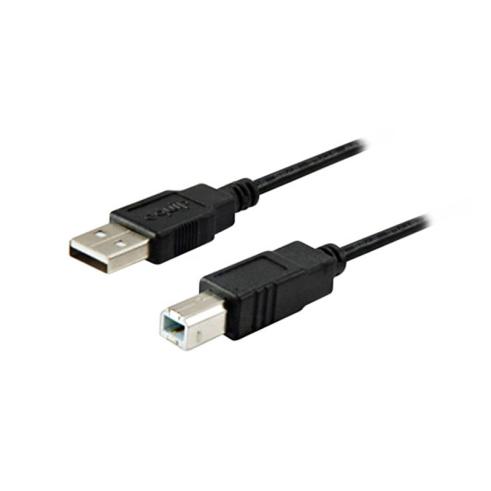 Cabo de impressora USB-A 2.0 Macho para USB-B Macho 1m