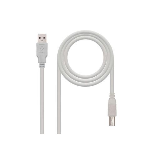 Cabo de impressora USB A 2.0 macho para USB B macho 1,80 m Nanocable