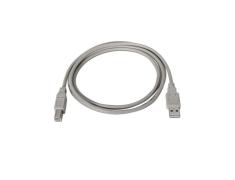 Cabo de impressora USB 2.0 tipo A macho para tipo B macho 1,0 m bege Aisens