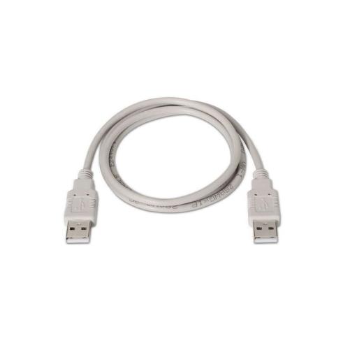 Cabo USB 2.0 Tipo A Macho para Macho 1.0m Cor Bege Aisens