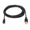 Cabo USB 2.0 - Tipo A Macho para Mini B Macho 1,8m Preto Aisens