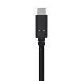Cabo USB 3.1 Gen2 10Gbps 3A - Tipo USB-C/M-A Macho - 1,5m Preto Aisens