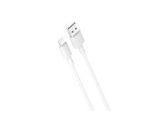 Cabo Lightning USB-A para carregamento + transmissão de dados a alta velocidade 2,4 A 1 m Branco XO