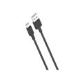 Cabo USB-A Tipo C Carregamento + Transmissão de Dados a Alta Velocidade 2,4 A 1 m Preto XO