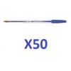 BOX 50 Q-CONECTAR CANETA AZUL MÉDIA