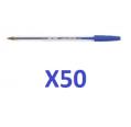 BOX 50 Q-CONECTAR CANETA AZUL MÉDIA