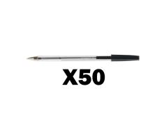BOX 50 Q-CONECTAR CANETA PRETO MÉDIA