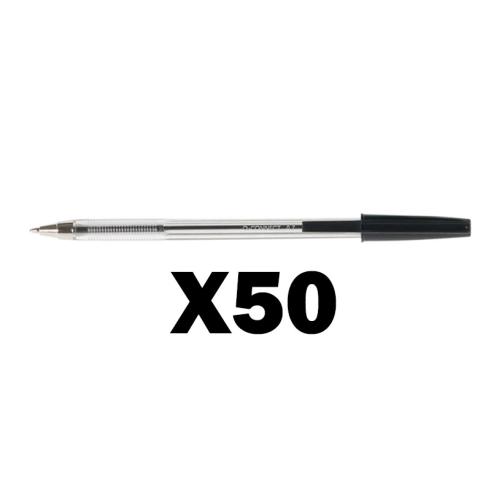 BOX 50 Q-CONECTAR CANETA PRETO MÉDIA