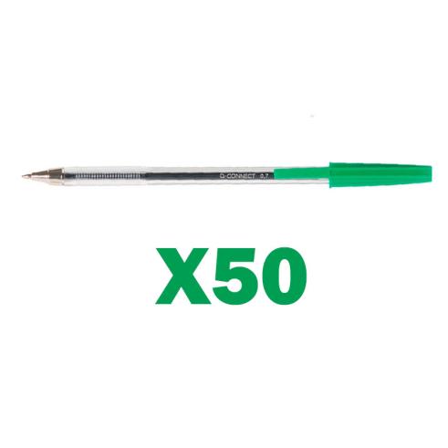 BOX 50 Q-CONECTAR CANETA VERDE MÉDIA