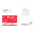 Caixa de 500 unidades de Envelope Comercial 176x120mm
