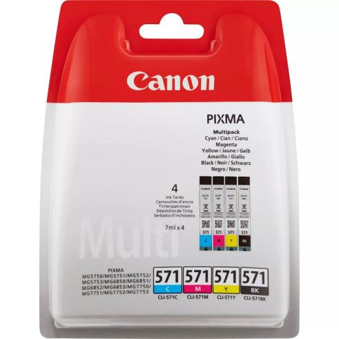 Canon CLI-571 Pacote de 4 Originais