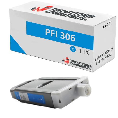 Compatível com tinta pigmentada Ciano Canon PFI306