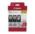 Canon PG-540L/CL-541XL Pacote Múltiplo de 3 Cartuchos Originais